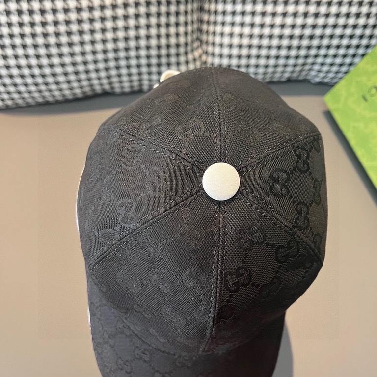 With box bag, Gucci (Gucci) classic original single baseball cap, logo webbing counter 11 open mold customized, the highest version, the original canvas material   head cowhide, cotton lining, lightweight and breathable!