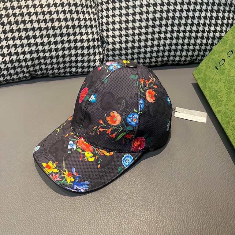 Gucci Gucci Baseball Caps, Gucci Gucci Baseball Caps.With packaging cloth bag, Gucci Gucci new original single baseball cap, crushed flowers large double G, counter 11 open mold ordering, perfect pair of flowers, origina