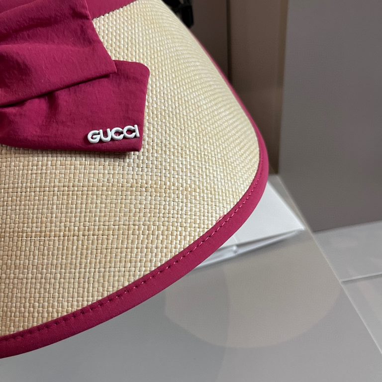 ￥Gucci Gucci Sun Shade Hairband, Straw Sun Hat