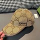 With packaging cloth bag, Gucci Gucci new original single baseball cap, large double G, counter 11 open mold ordering, perfect pair of flowers, the original canvas fabric   head layer cowhide, lightweight and breathable!