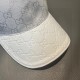 With box cloth bag, Gucci (Gucci) classic original single baseball cap, small double G cowhide splicing, 11 open mold ordering, superb quality! Brim head layer cowhide embossing, excellent quality! Base head circumferenc