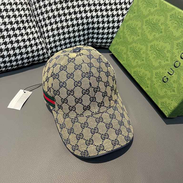 The new colors of the classic!Wannabe classic model new color shipment!With box bag, Gucci (Gucci) classic original single baseball cap     counter 11 open mold customized, the highest version, the original canvas materi