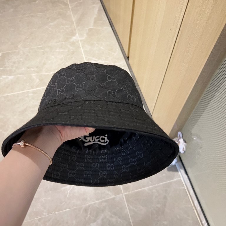 Special   with dust bag [GUCCI Gucci] 2024 new big name double-sided wear men and women's models of fisherman's hat, super good with, closed eyes into a