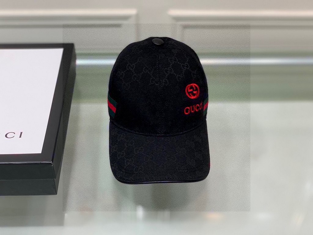 Wannabe classic model shipment!With box cloth bag, Gucci (Gucci) classic original single baseball cap    gucci small embroidery, counter 11 open mold customized, the highest version, the original canvas material   head l