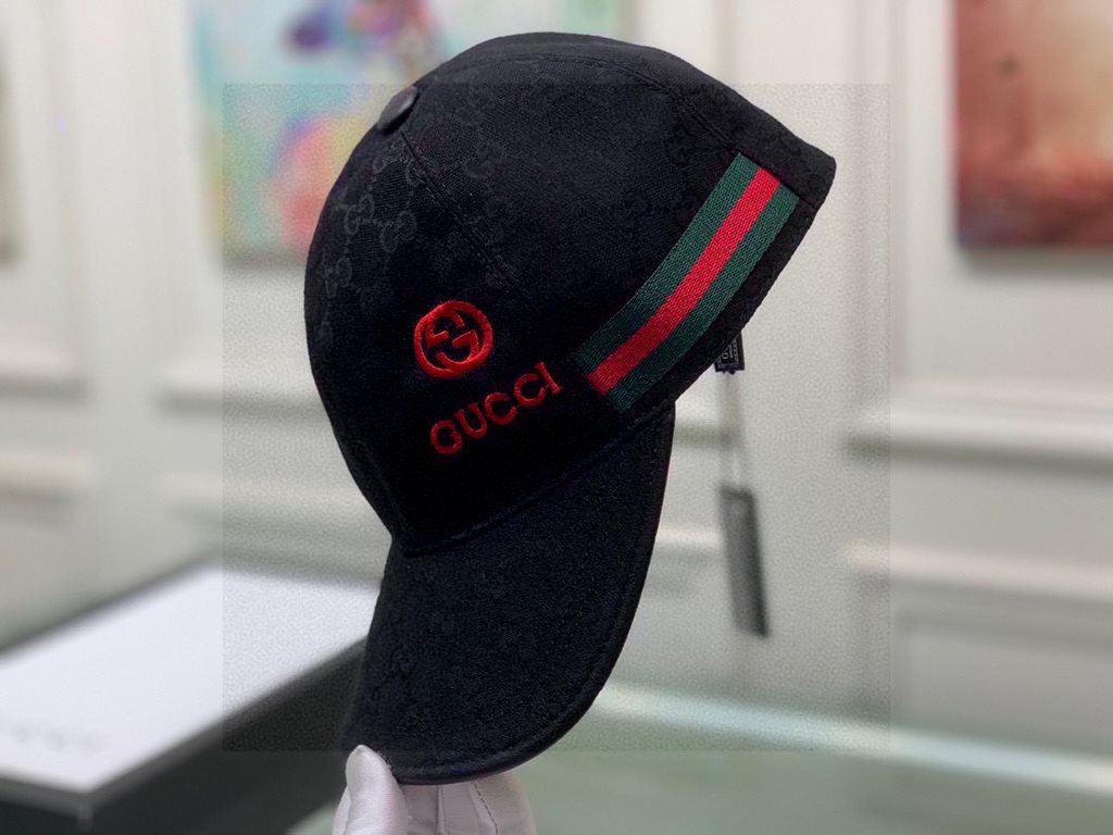 Wannabe classic model shipment!With box cloth bag, Gucci (Gucci) classic original single baseball cap    gucci small embroidery, counter 11 open mold customized, the highest version, the original canvas material   head l