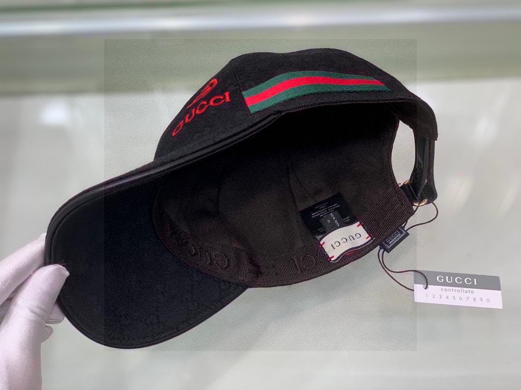 Wannabe classic model shipment!With box cloth bag, Gucci (Gucci) classic original single baseball cap    gucci small embroidery, counter 11 open mold customized, the highest version, the original canvas material   head l