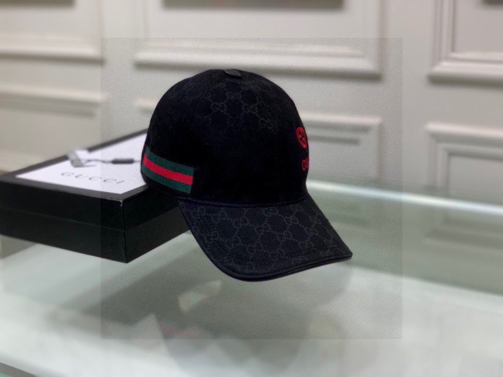 Wannabe classic model shipment!With box cloth bag, Gucci (Gucci) classic original single baseball cap    gucci small embroidery, counter 11 open mold customized, the highest version, the original canvas material   head l