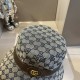 ￥Gucci Gucci Classic Model Old Flower Fisherman's Hat, Unisex, Head Circumference 57cm