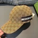 Gucci baseball cap.With box cloth bag, Gucci (Gucci) classic original single baseball cap, logo webbing counter 11 open mold customized, the highest version, the original canvas material   head layer cowhide, cotton lini