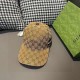 Gucci baseball cap.With box cloth bag, Gucci (Gucci) classic original single baseball cap, logo webbing counter 11 open mold customized, the highest version, the original canvas material   head layer cowhide, cotton lini