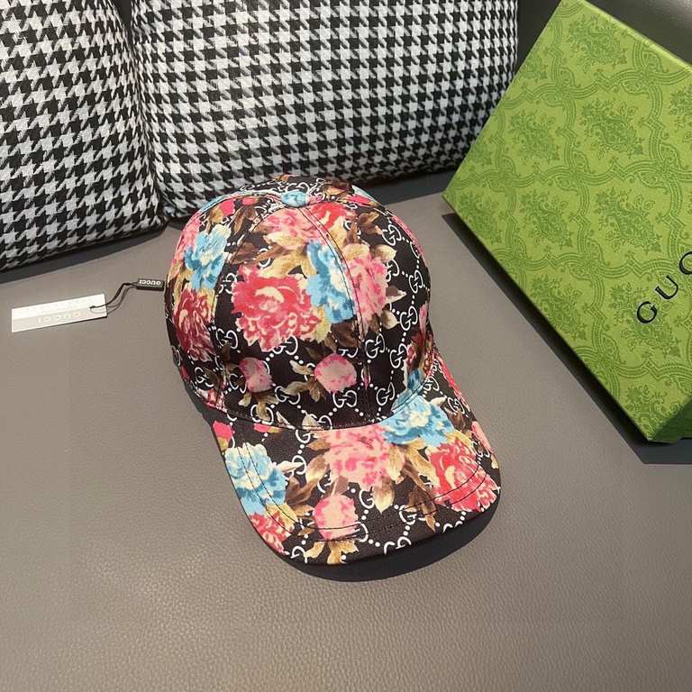 GucciWith box bag, Gucci (Gucci) new original single baseball cap, rose, 11 open mold customized, dark pattern small double G, details comparable to the counter, the original canvas material   head layer cowhide, the qua