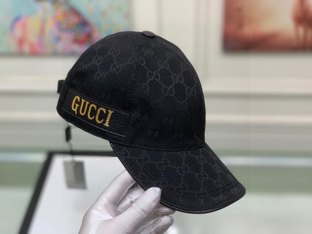 New models arrived!With packaging cloth bag, Gucci (Gucci) new original single baseball cap, hot gold webbing, counter the latest models, 11 open mold customized, genuine open mold, original canvas material   head layer 