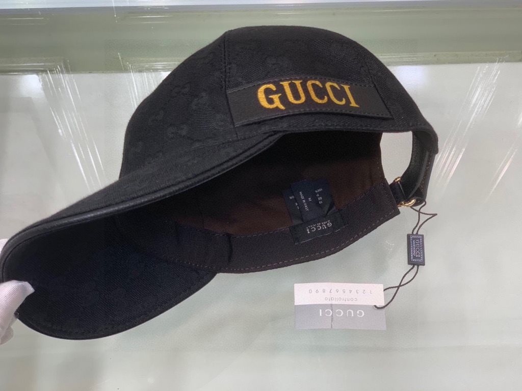 New models arrived!With packaging cloth bag, Gucci (Gucci) new original single baseball cap, hot gold webbing, counter the latest models, 11 open mold customized, genuine open mold, original canvas material   head layer 