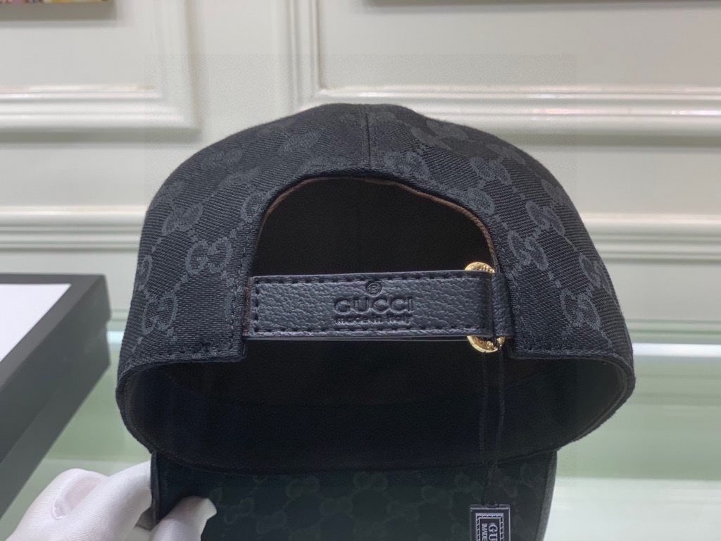 New models arrived!With packaging cloth bag, Gucci (Gucci) new original single baseball cap, hot gold webbing, counter the latest models, 11 open mold customized, genuine open mold, original canvas material   head layer 