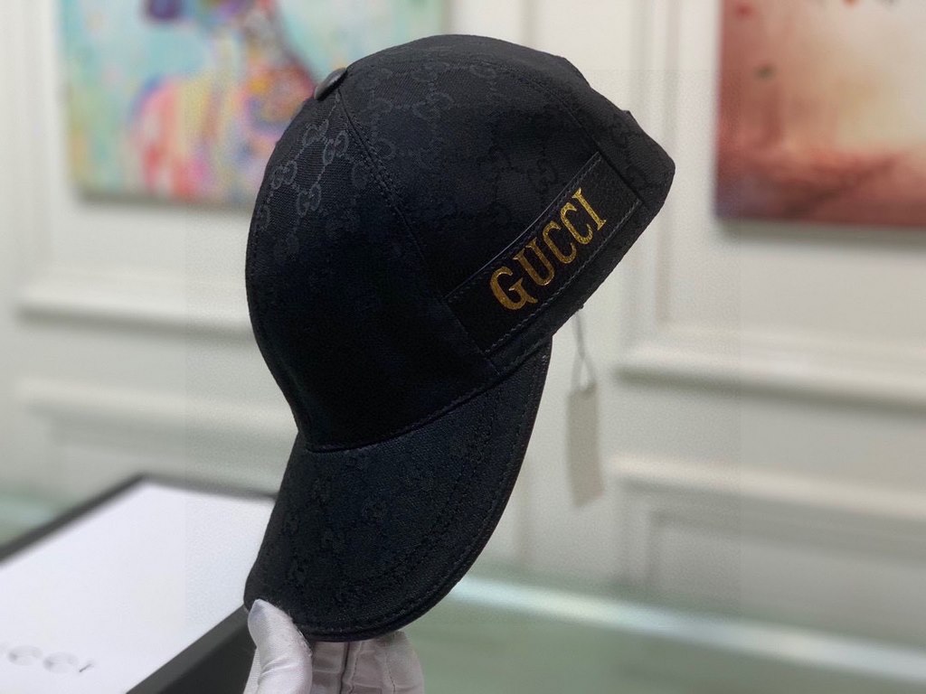 New models arrived!With packaging cloth bag, Gucci (Gucci) new original single baseball cap, hot gold webbing, counter the latest models, 11 open mold customized, genuine open mold, original canvas material   head layer 