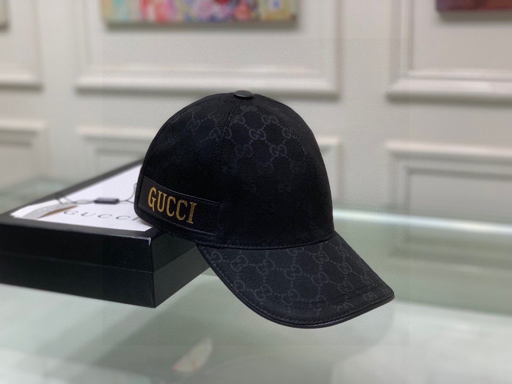 New models arrived!With packaging cloth bag, Gucci (Gucci) new original single baseball cap, hot gold webbing, counter the latest models, 11 open mold customized, genuine open mold, original canvas material   head layer 