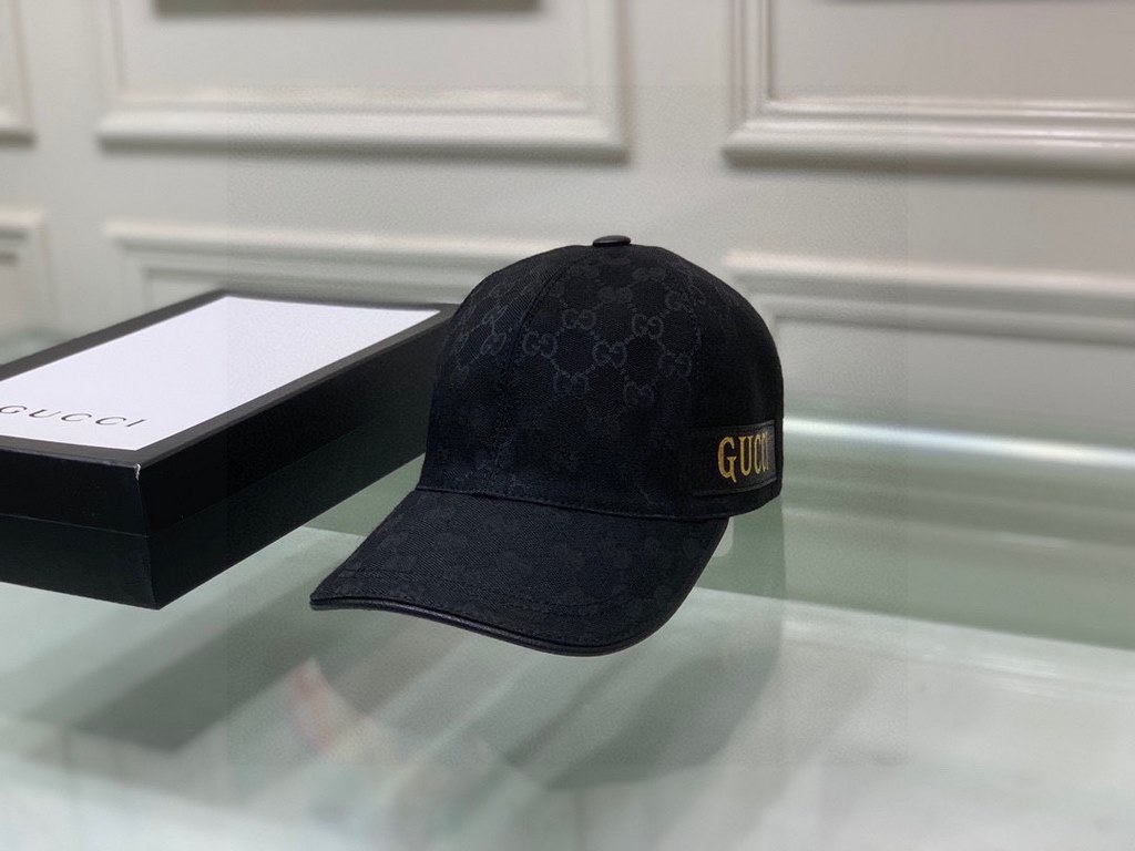 New models arrived!With packaging cloth bag, Gucci (Gucci) new original single baseball cap, hot gold webbing, counter the latest models, 11 open mold customized, genuine open mold, original canvas material   head layer 