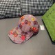 With packaging cloth bag, Gucci Gucci new original single baseball cap, broken flowers large double G, counter 11 open mold ordering, perfect pair of flowers, the original canvas fabric   head layer cowhide, lightweight 