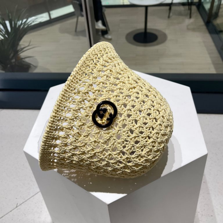 GUCCi GUCCi fisherman hat female summer hundred with sun hat sub 2023 new face shield sun hat UV spring and fall sun hat