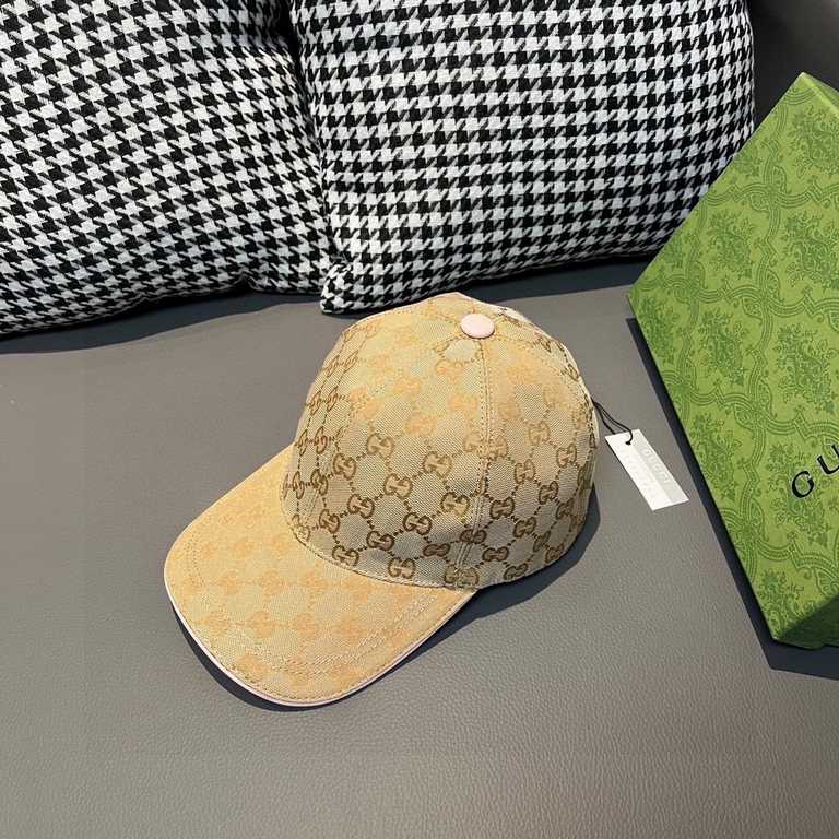 Wannabe classic model shipment!With box cloth bag, Gucci (Gucci) classic original single baseball cap     counter 11 open mold customized, the highest version, the original canvas material   head layer cowhide, light and