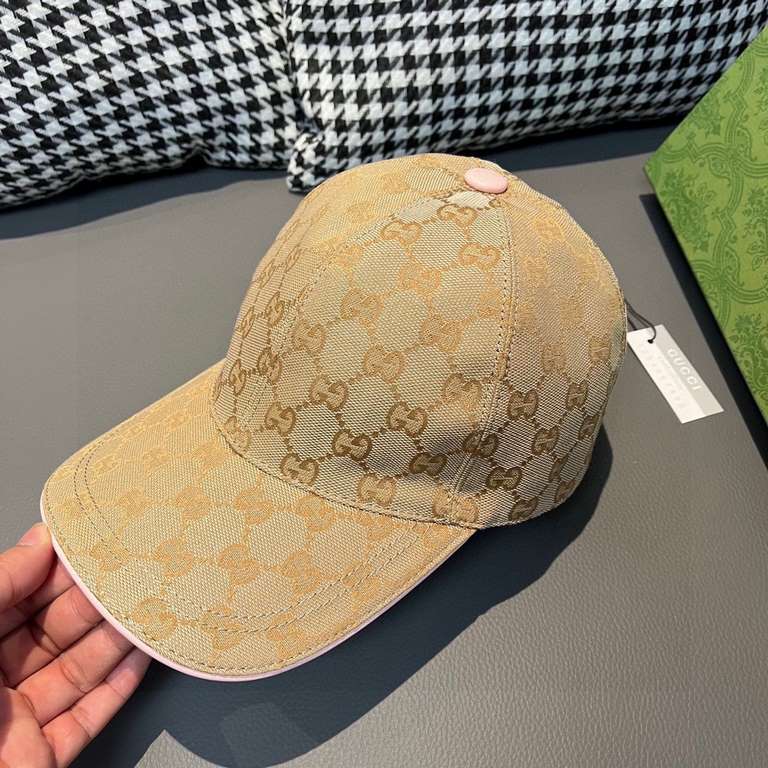 Wannabe classic model shipment!With box cloth bag, Gucci (Gucci) classic original single baseball cap     counter 11 open mold customized, the highest version, the original canvas material   head layer cowhide, light and