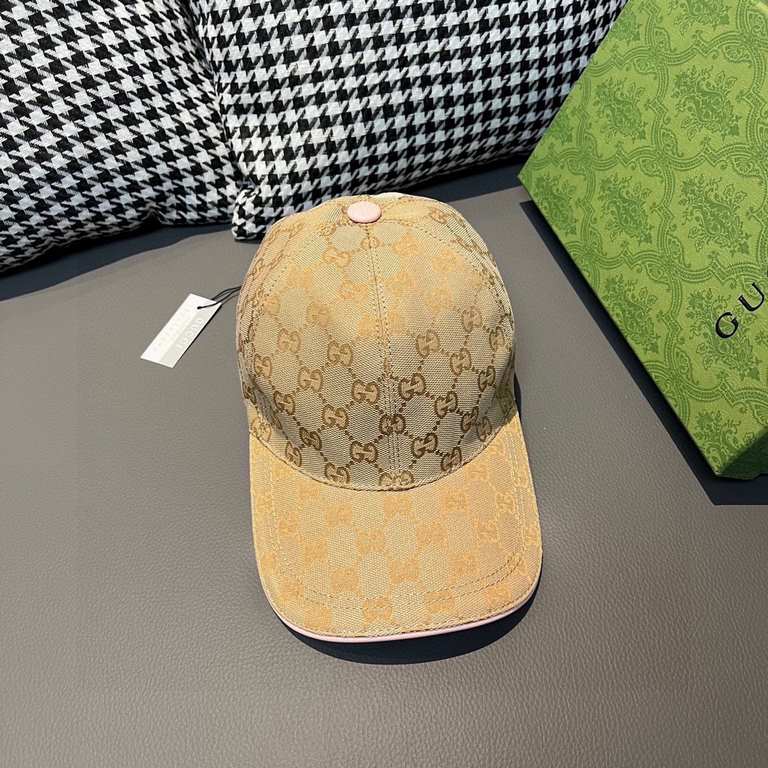 Wannabe classic model shipment!With box cloth bag, Gucci (Gucci) classic original single baseball cap     counter 11 open mold customized, the highest version, the original canvas material   head layer cowhide, light and