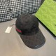 Gucci baseball cap.With box cloth bag, Gucci (Gucci) classic original single baseball cap, flower webbing, counter 11 open mold customized, the highest version, the original canvas material   head layer cowhide, lightwei