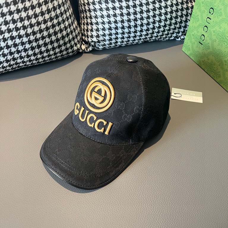 Gucci (Gucci) new original single baseball cap.With box cloth bag, Gucci (Gucci) new original single baseball cap, GUCCI embroidery, 11 open mold customized, heavy gold silk embroidery, details comparable to the counter,