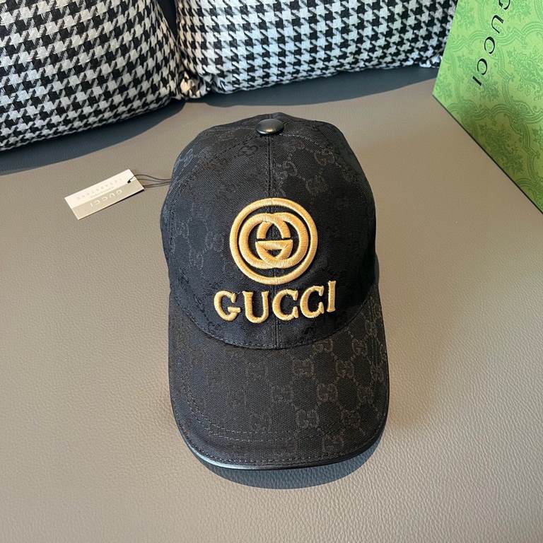 Gucci (Gucci) new original single baseball cap.With box cloth bag, Gucci (Gucci) new original single baseball cap, GUCCI embroidery, 11 open mold customized, heavy gold silk embroidery, details comparable to the counter,