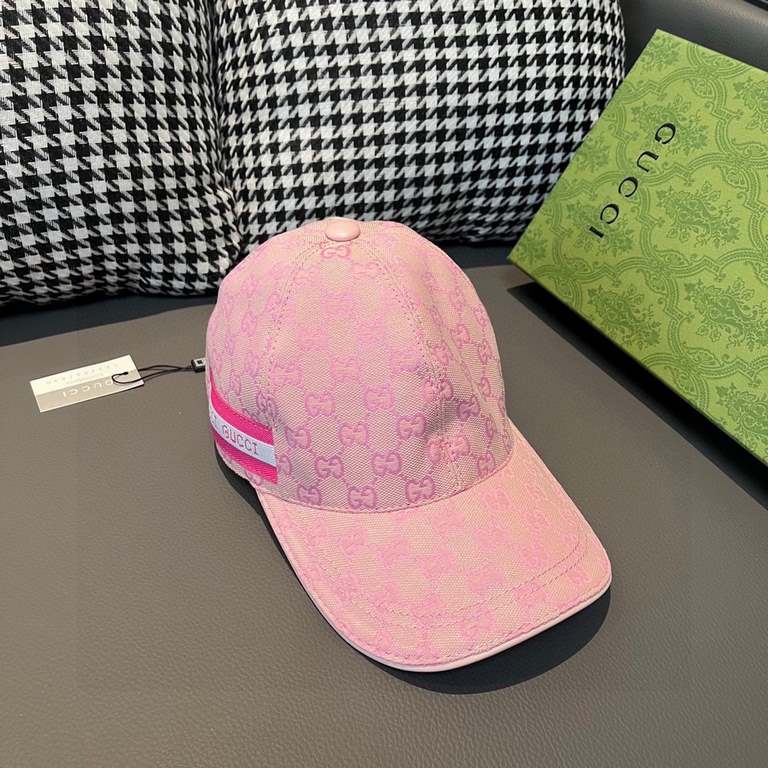 With box bag, Gucci (Gucci) classic original single baseball cap, logo webbing counter 11 open mold customized, the highest version, the original canvas material   head cowhide, cotton lining, lightweight and breathable!