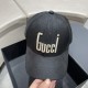 [GUCCI Gucci embroidered baseball cap  , counter new simple and very trendy! Casual sports models, classic production, super good with clothes!