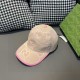 With packaging cloth bag, Gucci Gucci new original single baseball cap, candy color large double G, counter 11 open mold customized, original canvas fabric   head layer cowhide, lightweight and breathable! Basic head cir