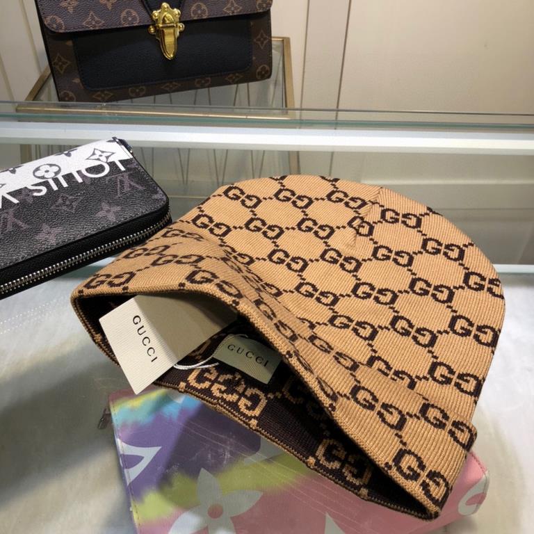 GUCCI Gucci official website classic series! The latest wool blend knit cap,   official website original single reproduction. Very soft pro-skin, elasticity is very good   texture and very versatile style ~ very warm, fa