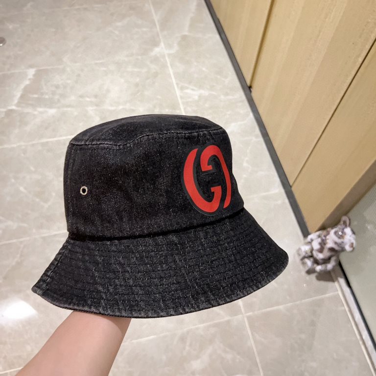 Special   with dust bag [GUCCI Gucci] 2024 new denim do old men and women models fisherman's hat, super good with the closed eyes into a