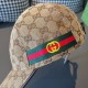 .With box cloth bag, Gucci (Gucci) latest original single baseball cap, double G webbing. Counter 11 open mold customized, the highest version, the original canvas material   head layer cowhide, lightweight and breathabl