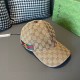 .With box cloth bag, Gucci (Gucci) latest original single baseball cap, double G webbing. Counter 11 open mold customized, the highest version, the original canvas material   head layer cowhide, lightweight and breathabl