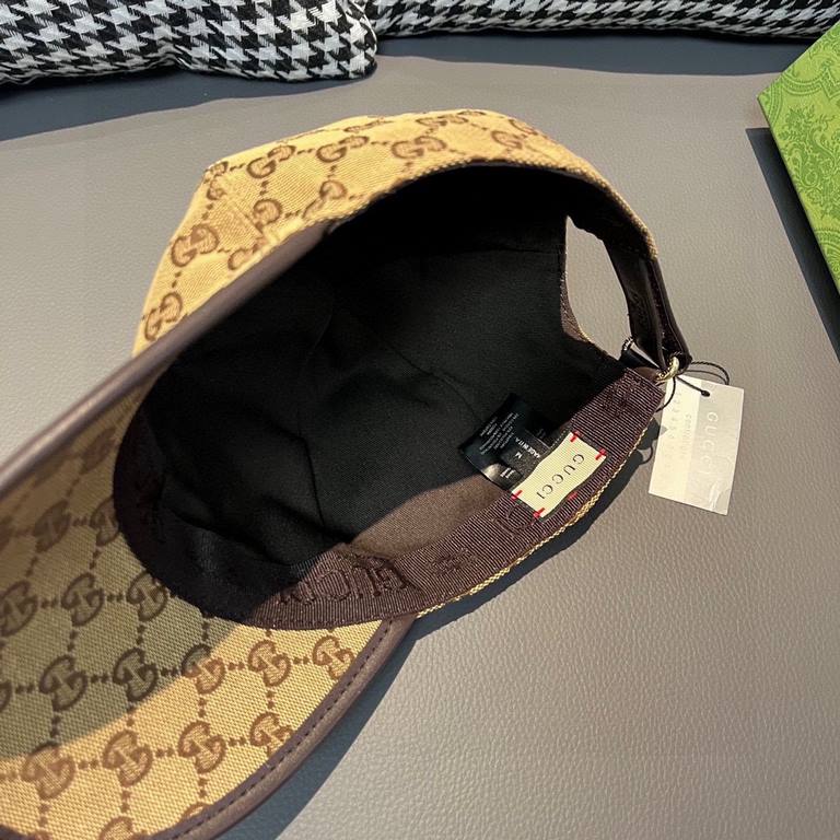 .With box cloth bag, Gucci (Gucci) latest original single baseball cap, bee webbing. Counter 11 open mold customized, the highest version, the original canvas material   head layer cowhide, lightweight and breathable! In