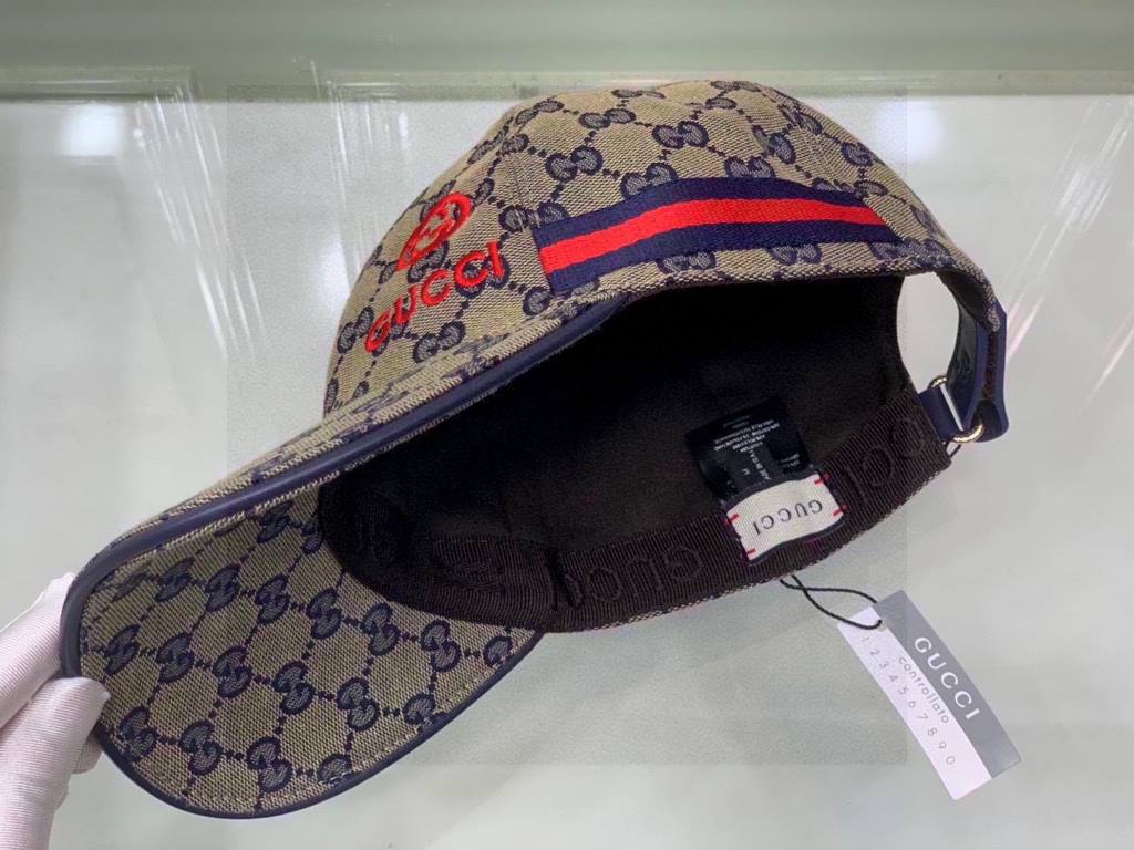 Wannabe classic model shipment!With box cloth bag, Gucci (Gucci) classic original single baseball cap    gucci small embroidery, counter 11 open mold customized, the highest version, the original canvas material   head l