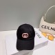 [GUCCI Gucci embroidered baseball cap  , counter new simple and very trendy! Casual sports models, classic production, super good with clothes!