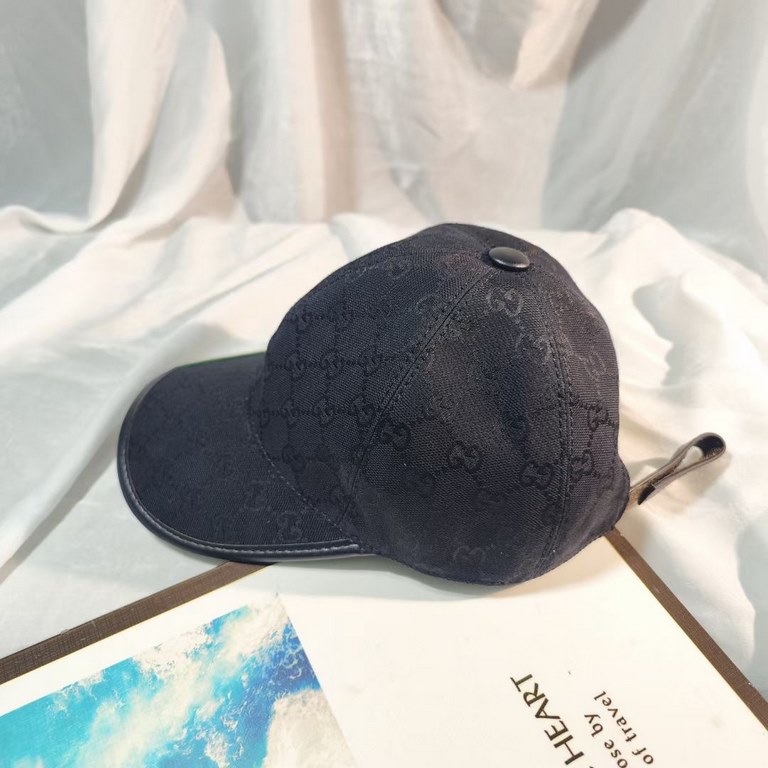 With box bag, Guci Gucci new original single baseball cap, counter 11 open mold customized, heavy embroidery, original canvas material   head layer cowhide, lightweight and breathable! Superb quality, basic head circumfe