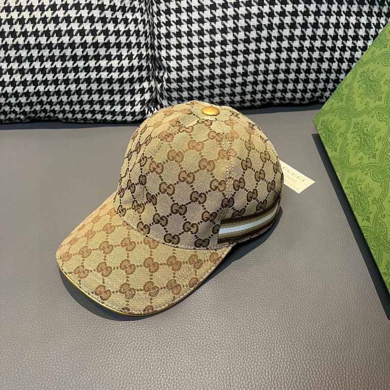 The new colors of the classic!Wannabe classic model new color shipment!With box bag, Gucci (Gucci) classic original single baseball cap     counter 11 open mold customized, the highest version, the original canvas materi