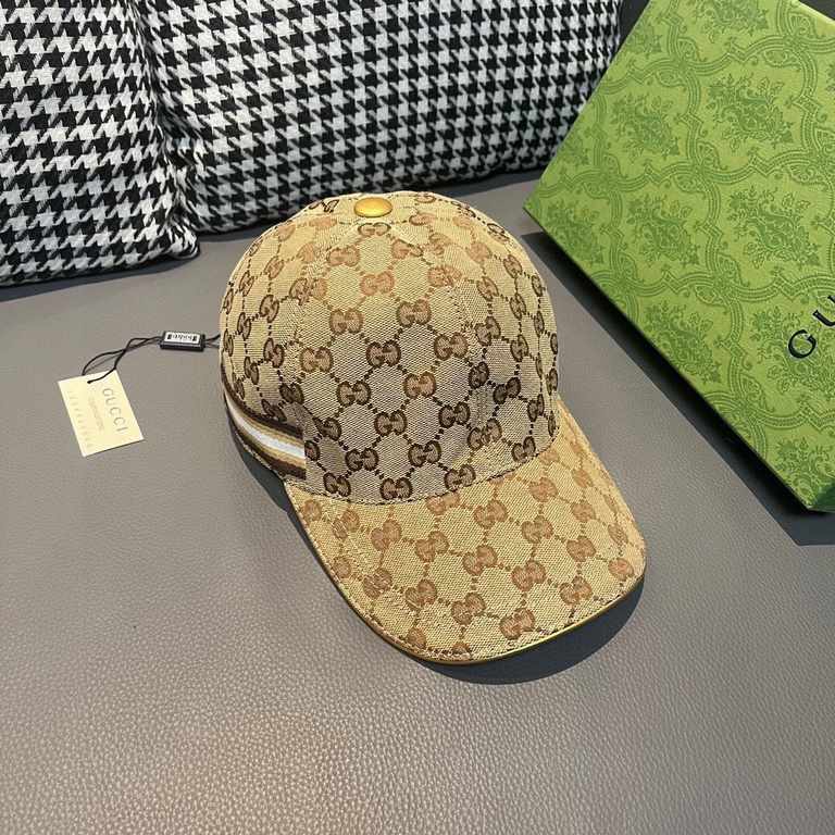 The new colors of the classic!Wannabe classic model new color shipment!With box bag, Gucci (Gucci) classic original single baseball cap     counter 11 open mold customized, the highest version, the original canvas materi