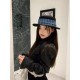 ￥Gucci Gucci fall and winter new bowler hat, 100% wool bowler hat, tweed cap, head circumference 57cm