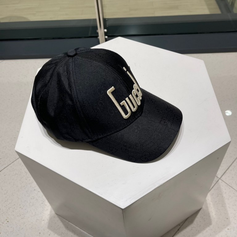 [GUCCI Gucci] 2023 counter new simple embroidery model baseball cap, very trendy! Casual sports models, classic production, super good with clothes!