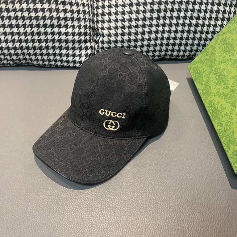 Wannabe classic model shipment!With box cloth bag, Gucci (Gucci) classic original single baseball cap     gold small embroidery, counter 11 open mold customized, the highest version, the original canvas material   head l