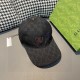 Gucci baseball cap.With box bag, Gucci (Gucci) new original single baseball cap, art word embroidery, 11 open mold customized, heavy embroidery, details comparable to the counter, the original canvas material   head laye