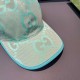 Gucci Gucci Baseball Caps.With packaging cloth bag, Gucci Gucci new original single baseball cap, candy color large double G, counter 11 open mold ordering, original canvas fabric   head layer cowhide, lightweight and br