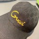 Gucci baseball cap.With box bag, Gucci (Gucci) new original single baseball cap, art word embroidery, 11 open mold customized, heavy embroidery, details comparable to the counter, the original canvas material   head laye