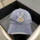 Gucci GUCCI baseball cap   2023 early spring official website denim washed new Gucci baseball cap, the original quality of the original single fire    Craftsmanship is very exquisite High-grade atmosphere upscale! Low-ke