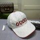 Gucci (Gucci) classic original single baseball cap, double G denim jacquard, retro design, counter 11 open mold order! Original denim fabric   head layer cowhide, lightweight and breathable! In-kind shooting, men and wom